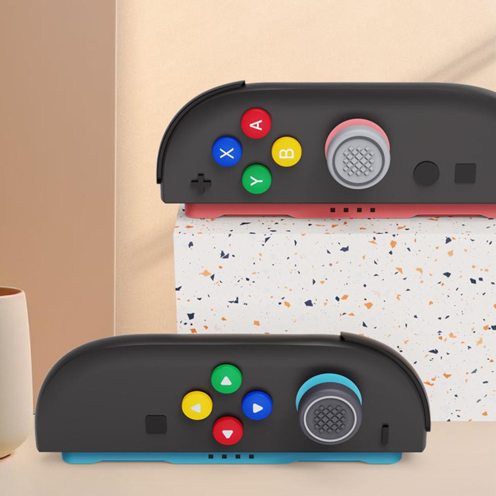 For Nintendo Switch 2 Thumb Grip Caps Joystick Caps & ABXY Button Sticker Set for Switch 2 Joycon Game Accessories Kit