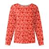 Women Long Sleeve Pattern Tops Pocket Working Stand-up Collar Single-breasted Protective Overalls Jacket Top Christmas