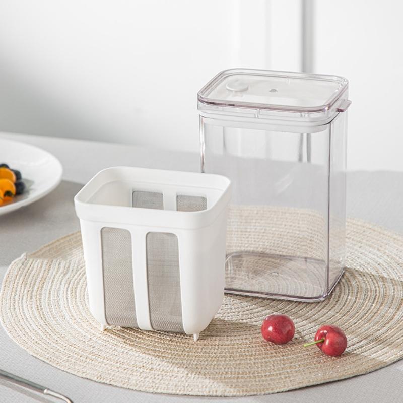 Manual Yogurts Strainer Stainless Steel Strainer Efficient Whey Separation Tool for Breakfasts Desserts and Healthy Meals