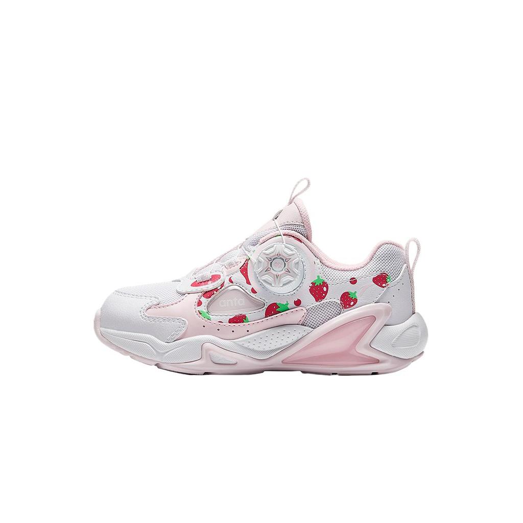 Anta Kids Lifestyle Series Comfortable Casual Fashion Durable Kids Casual Shoes Kids Casual Shoes White Pink Red 322449926-3