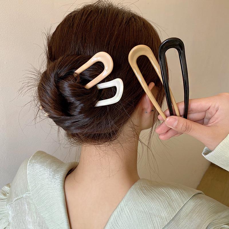 Elegant High-End U-Shaped Chinese Hairpin for Women - Daily Versatile Design