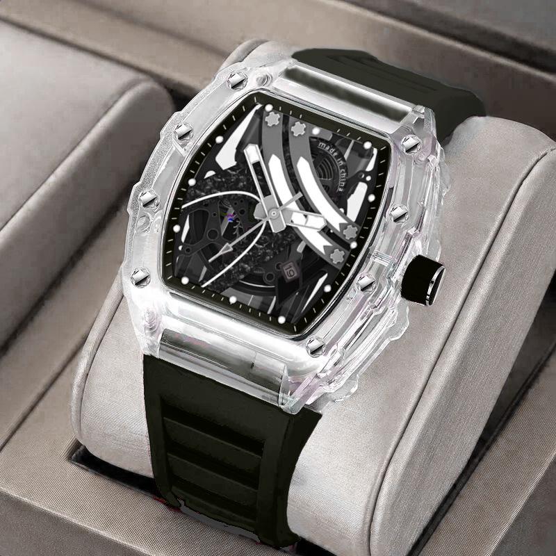 

Мужские бочкообразные повседневные модные наручные часы Zido Richard Watch Only чёрный