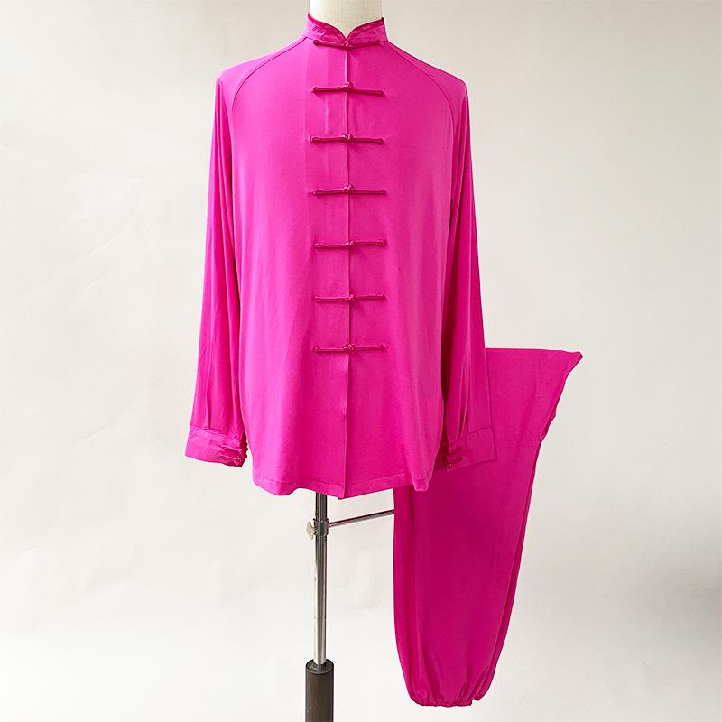 Royal Chen Silk Tai Chi Martial Arts Suit - Unisex Summer Performance & Morning Exercise Lantern Pants