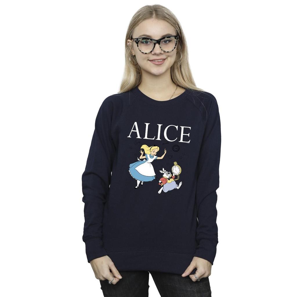 Disney Womens/Ladies Alice In Wonderland Follow The Rabbit Sweatshirt