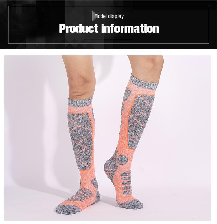 Women's Thick Warm Ski Socks for Autumn and Winter Outdoor Sports