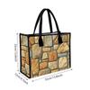 Stone Pattern Tote Bag Stylish Daily Carry Bag For Casual Outdoor Shopping