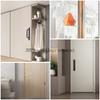 Aluminium Alloy Black Door Handles Balcony Bedroom Kitchen Door Pulls Silver White Furniture Handle Door Hardware knobs