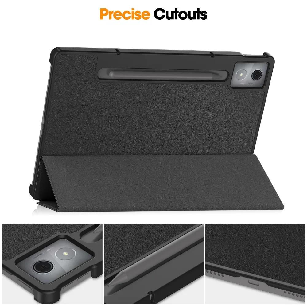 For Xiaoxin Pad Pro 12.7 Tri-Folding Stand Smart Tablet Case for XiaoxinPad Xiaoxin Pad Pro 12.7 Cover funda