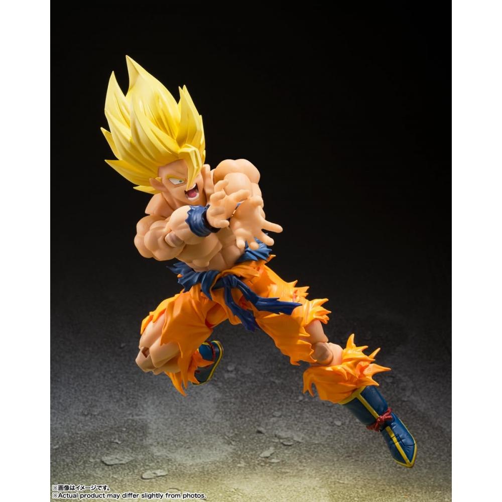 Bandai SPIRITS SHFiguarts Dragon Ball Super Saiyan Son Goku -Legendarisk Super Saiyan- Omtrent 145 mm ABS & PVC malt bevegelig figur