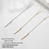 Women's Y-Shaped Gold Stainless Steel Necklace – Elegant, Long, Lightweight, and Color-Retaining Japanese-Korean Design