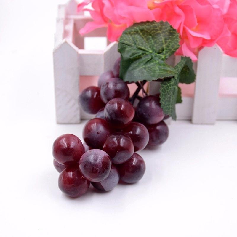 2025 Artificial Grapes A Bunch Of Grapes Plastic Fakes Fruit Food Decor Decoration Artificial Fruit Fakes Fruits Decoration