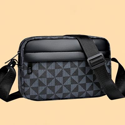 Trendy Eenvoudige Casual Vierkante Tas, Neutraal Geschikt voor Pendelen, Stijlvolle Sport Schouder Crossbody Tas voor Zowel Mannen als Vrouwen