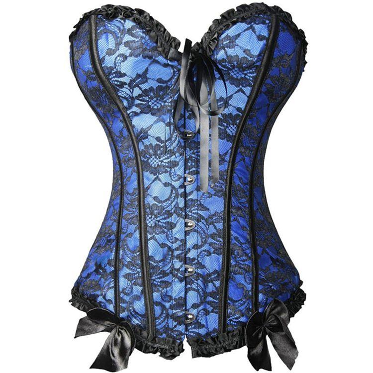 Sexy Gothic Corsets and Bustiers Overbust Corset Belt Slimming Women Waist Trainer Modeling Strap Plus Size Waist Cincher