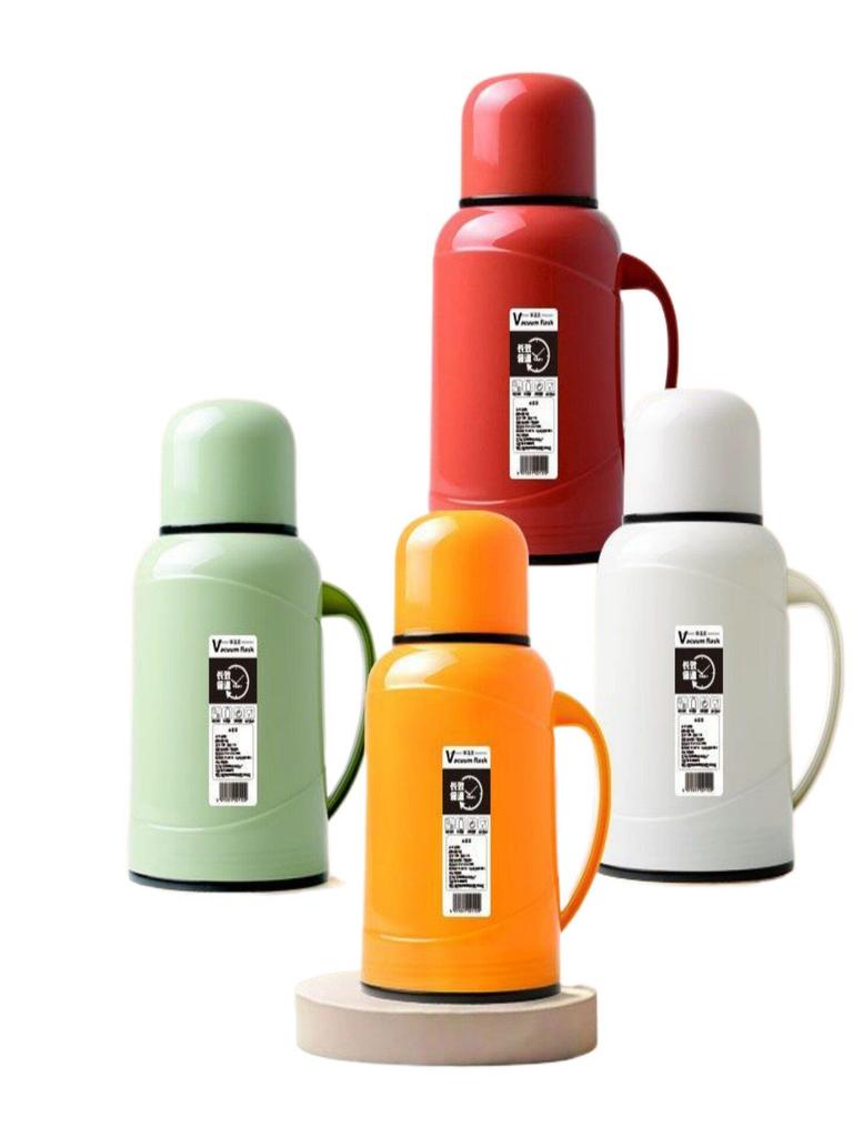 2025 New Large Capacity Glass Liner Thermos - Portable Insulated Water Bottle for Students and Dormitories