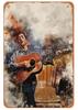 Rock Guitar Vintage Tin Sign Music Poster Wall Plaque Retro Tinplate Crafts Decor for Bar Garage Club Night Rock Party
