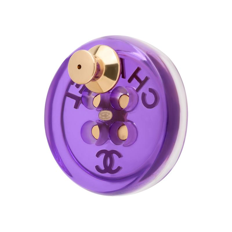 CHANEL Round Letter Button Double C Alloy Brooch Men and Women Same Style Couple Style