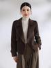 Fashion 2025 Petite Loose Double-Sided Wool Overcoat - Women's Short Korean Style for Autumn & Winter