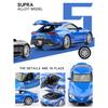 1/32 Scale Toyota GR SUPRA Sports Diecast Car Model Toy, Pull Back Toy Vehicle with Sound and Light for Kids Toddler Boys Girls Gift Collection