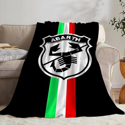 A-Abarth Scorpion Throw Kid-Friendly Flannel Throw Blanket Soft Warm Anti-Static Washable All Season