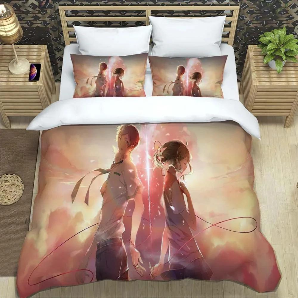 

Fashionable Cartoon Printed Bedding Set Soft And Comfortable Customizable Comforter Bedding Sets Fashion Gift For Friends 70x133cm 2pcs