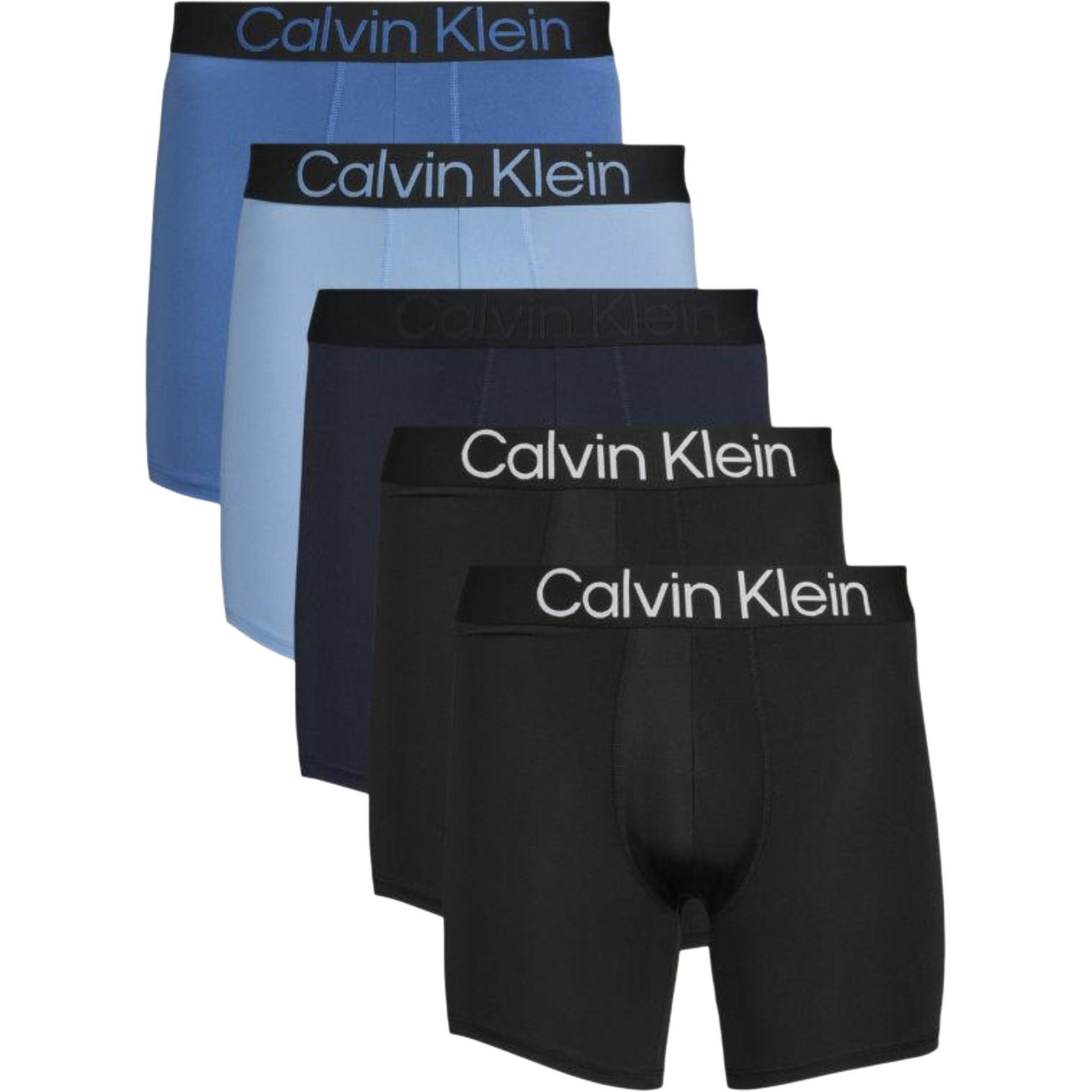 

Calvin Klein Mid-Rise Comfortable Boxer Briefs 5-Pack Men underwear NP26830-460 L