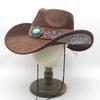 Traditional Ethnic Style Western Cowboy Hat With Sun Protection For Vacation Travel
