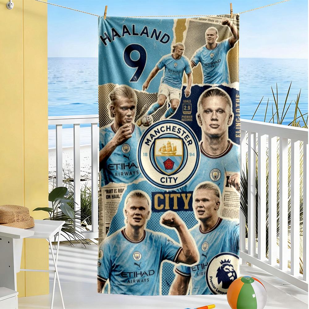 Haaland Beach Towel Quick-Dry Soft Microfiber Comfortable Lightweight Suitable for Swimming, Gym, Camping, Yoga Vacation