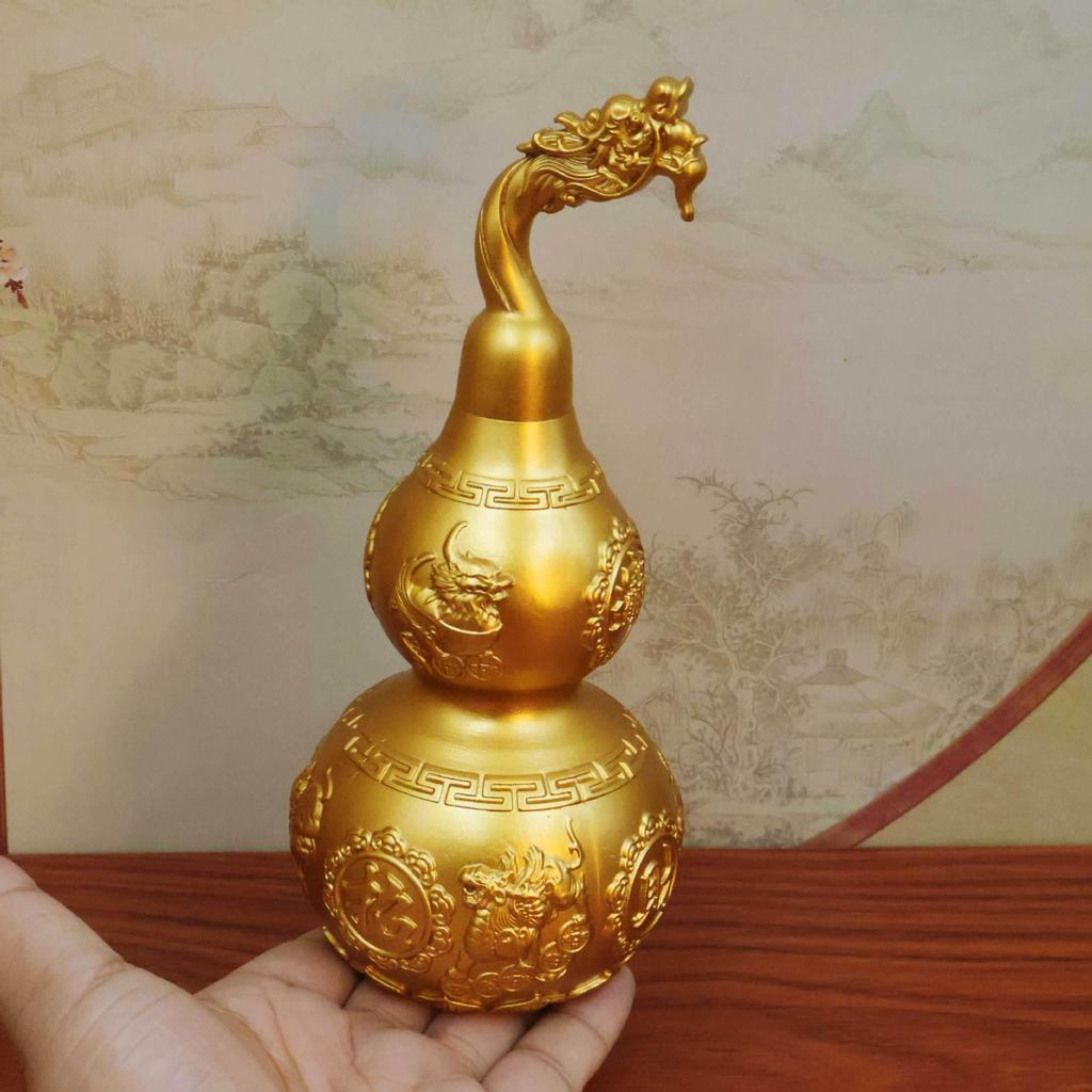 Ruyi Brass Pixiu Gourd Faucet Ornament: Attract Wealth & Blessings