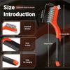 A25F-3Set Wire Brush Cleaning Kit,Stainless Steel Scraper Brushes With Scraper Blades, Used For Rust Removal And Dust Removal