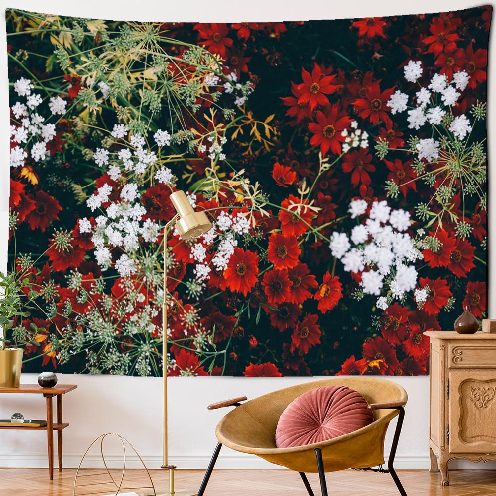 Christmas Cabin Tapestry Wall Hanging Bohemian Holiday Gifts Psychedelic Witchcraft Christmas Tree Living Room Home Decor