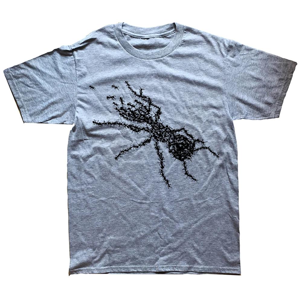 Funny Types of Ants Science Bug T Shirts Summer Cotton Streetwear Short Sleeve Ant Keeper Farm Gifts T-shirt Mens Clothing