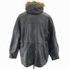 NEWYORKER Hooded Genuine Lamb Leather Coat Outerwear/Women’s M/9AR/Black/Paisley Lining, Waist Drawstring(USED)