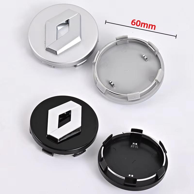 4Pcs 57/60mm Car Wheel Hub Center Caps Rim Cover Badge For Renault RS Koleos Captur Kadjar Megane 2 3 Clio 4 Scenic Accessories XX7