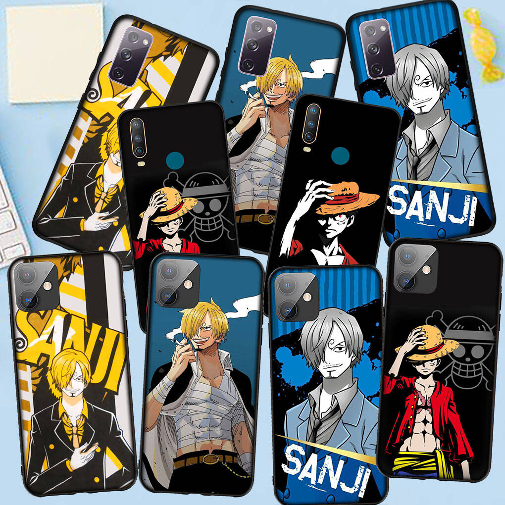 Phone Case for iPhone 17 15 16 Plus Redmi Note 14 12 11 13 Pro Max Huawei P30 P20 Lite OPPO A60 A40 A80 A38 A54 Silicone Luffy One Pieces Sanji Cover
