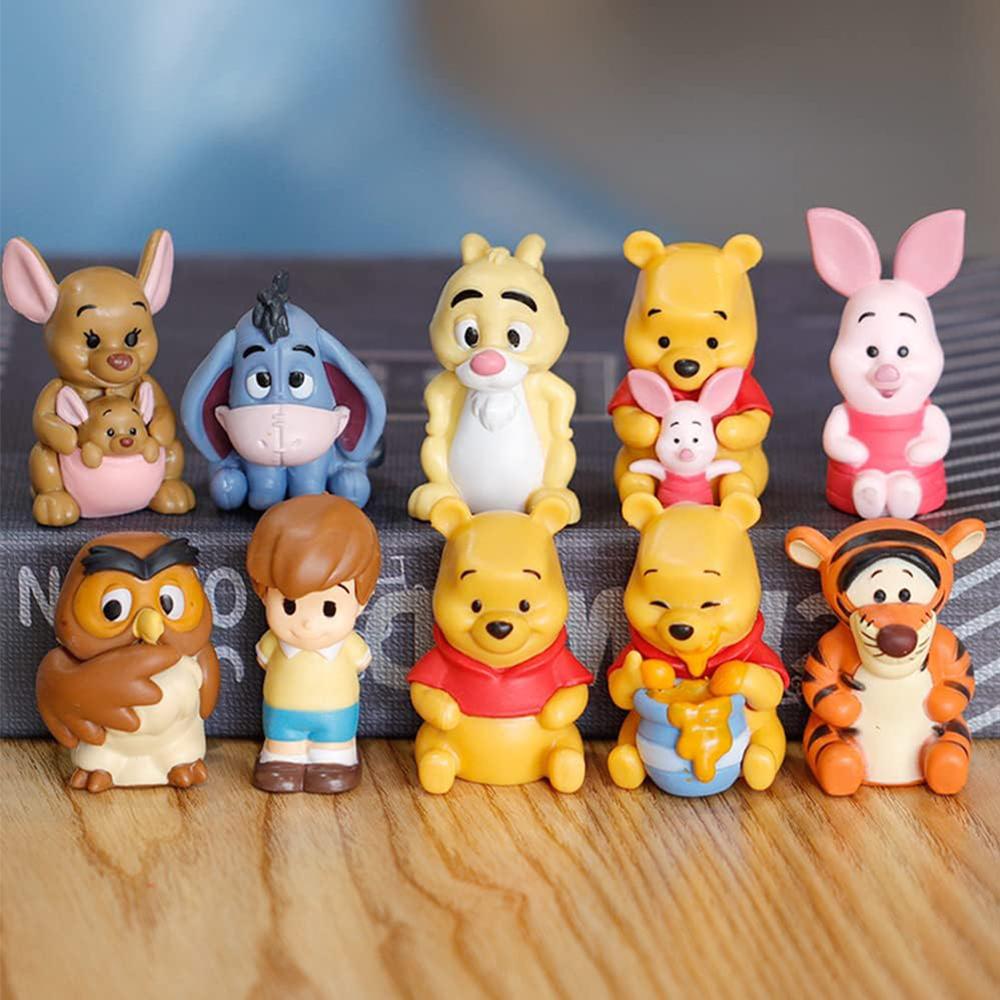 10pcs Winnie the Pooh Figures Set Micro Landscape Ornaments Office Home Decor