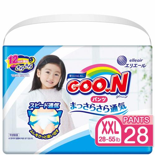 Goon Soft Fit Pants Size Bigger Than BIG (13~25kg) Girls 28 Pieces