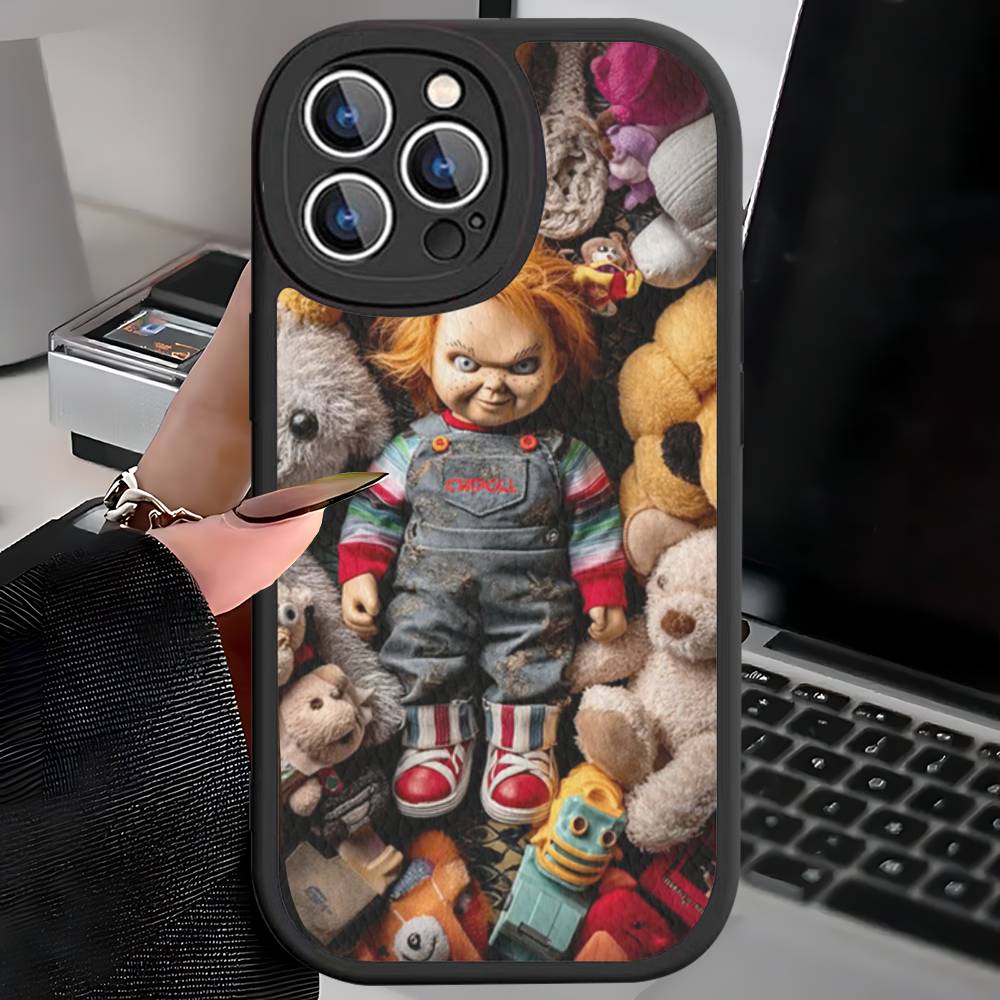 Horror C-Chucky Movie Phone Case For IPhone 16 15 14 13 12 11 Pro Max Plus Leather Shockproof Cover