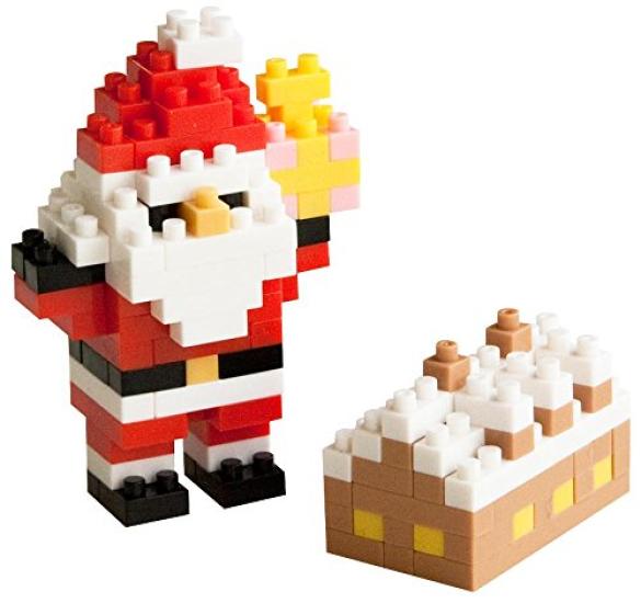 Nanoblock Christmas Card 2018 Santa and the Little House Gift NP091