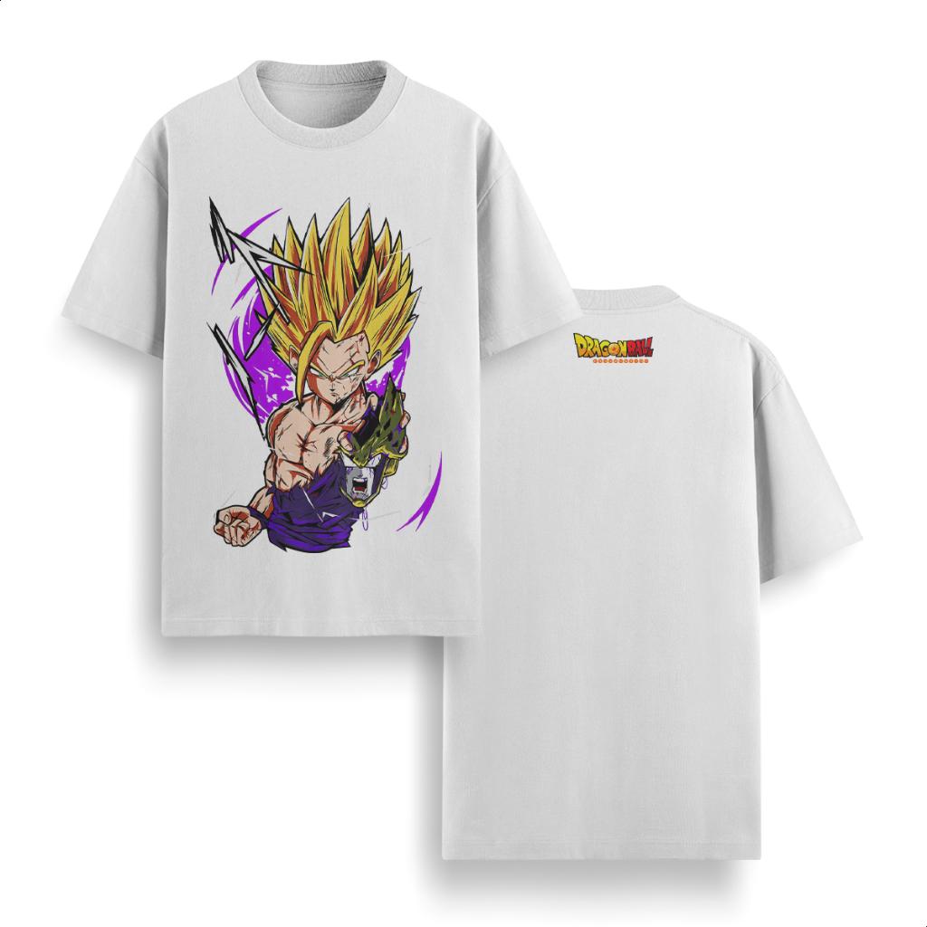 Saiyan Anime Dragon Ball Men Women Summer T-shirt Harajuku Retro Short-sleeved Loose Oversized Casual and Comfortable Y2k Top