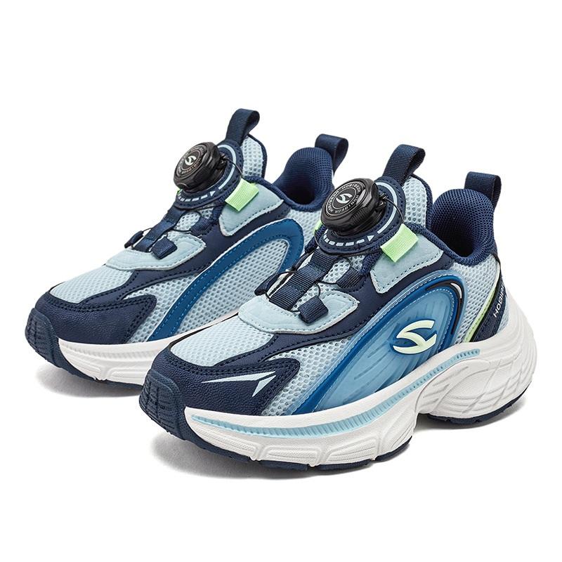 

Одна сітка Літня обертова пряжка Спортивне взуття для хлопчиків Універсальне взуття для бігу на відкритому повітрі Повсякденне взуття для дівчаток 38 синій