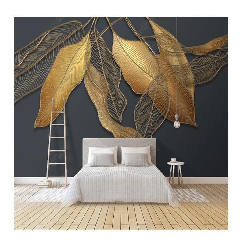

Modern Abstract Plant Flowers Big Leaves Wallpaper for Living Room TV Background Wall Papers Home Decor Mural 200 cm(W) x 140 cm(H)