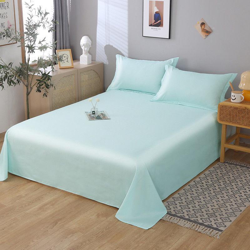 Nordic Style Solid Color Bed Sheet, Single Piece, Student Dormitory, Non-Pilling