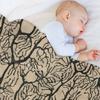 Cajal's Neurons Sketch Throw Blanket Summer Beddings Wednesday Kid'S Moving Blankets
