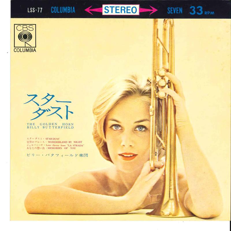 7inch Record BILLY BUTTERFIELD ORCHESTRA - Star Dust / Hosizora No Blues / Ger LSS77 CBS SONY 1962 Japan Classical Used