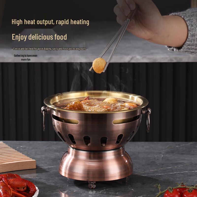 Stainless Steel Mini Hot Pot with Alcohol Stove