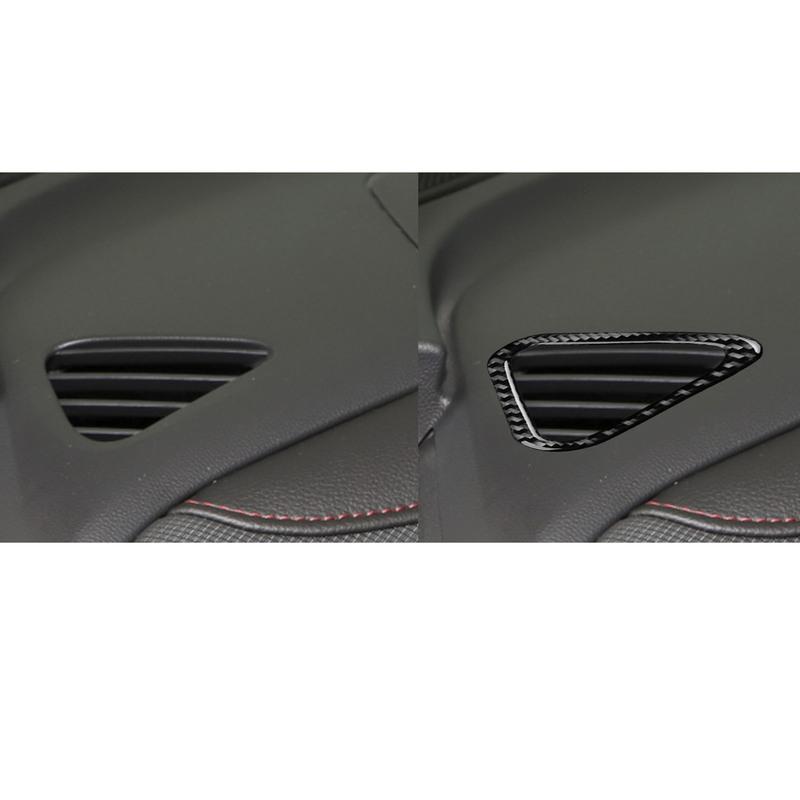 For Chevrolet Tailblazer Equinox 2018— Carbon Fiber Car Dashboard Air Vent Frame Cover Trim Sticker Decorative Accessories