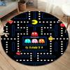 Pac-Man Round Area Rug,Carpet Rug for Living Room Bedroom Sofa Playroom Decor,Non-slip Floor Mat