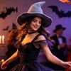 Vintage Pointed Witch Hat Women Hat, Foldable Wide Brim Knitted Cap, Halloween Cosplay for Autumn Winter, Themed Party Costume Accessory Sun