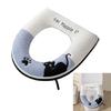 Warm Flannel Toilet Seat Cushion NonSlip Warm Padding Toilet Seat Cover Seat Protector for Home Bathroom Decoration
