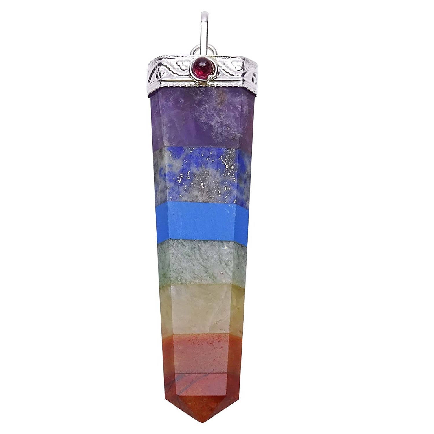 

Harmonize Multistone 6-сторонний карандаш Reiki Healing Stone Gemstone Spiritual Wand